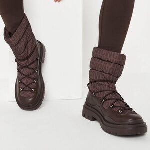 Missguided brown MSGD Sports Ski Snow Boots